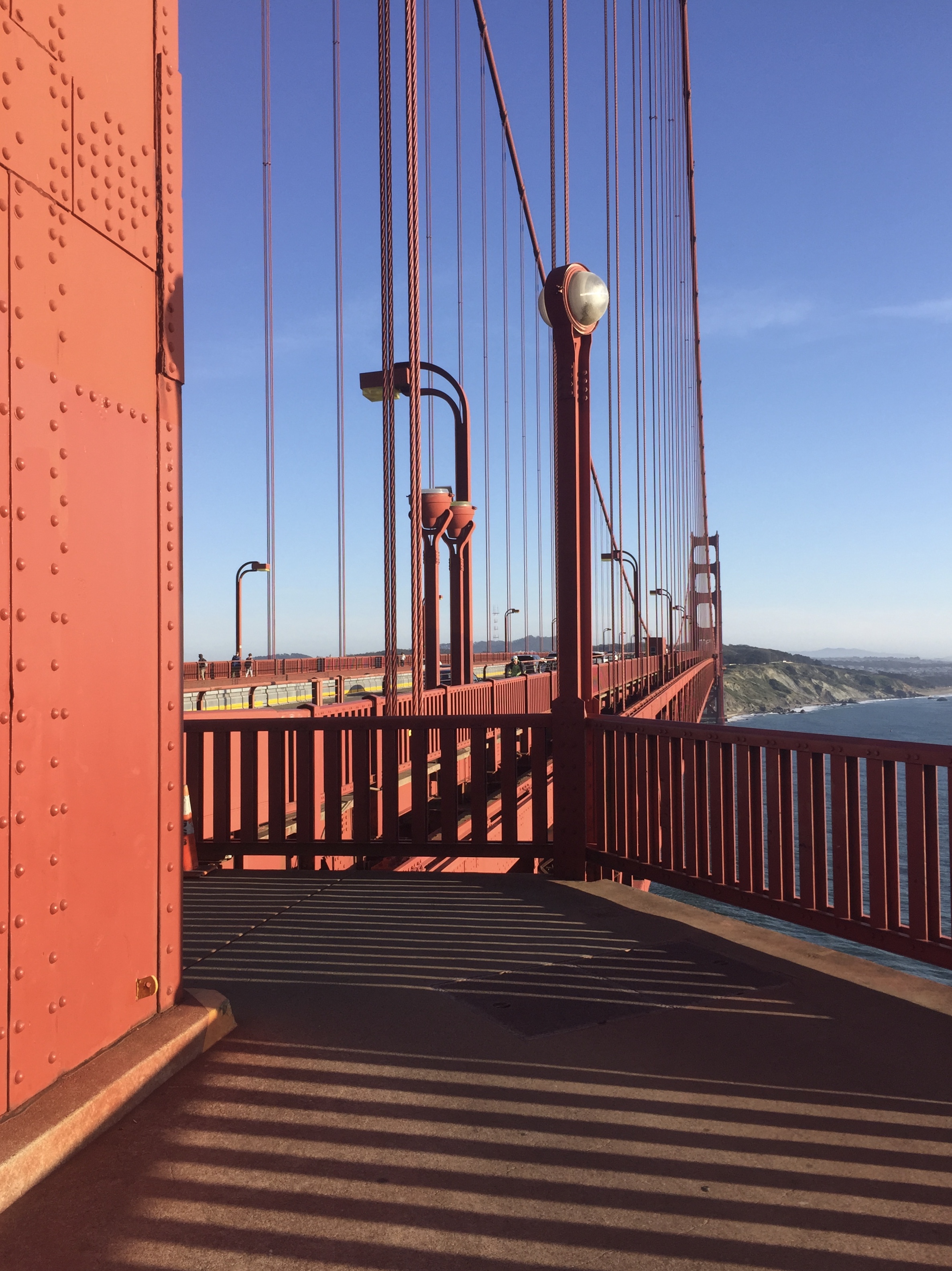 Golden Gate Bridge — view from the walkway, 2015